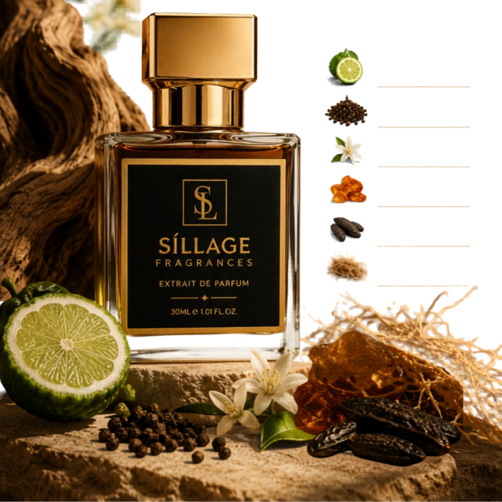 Síllage Fragrances Extrait de Parfum – Herrenduft-Flakon mit natürlichen Inhaltsstoffen