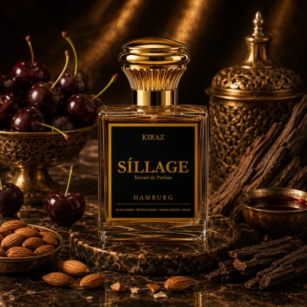 kiraz.webp Síllage Kiraz Extrait de Parfum – Flakon mit Schwarzkirsche und Zeder