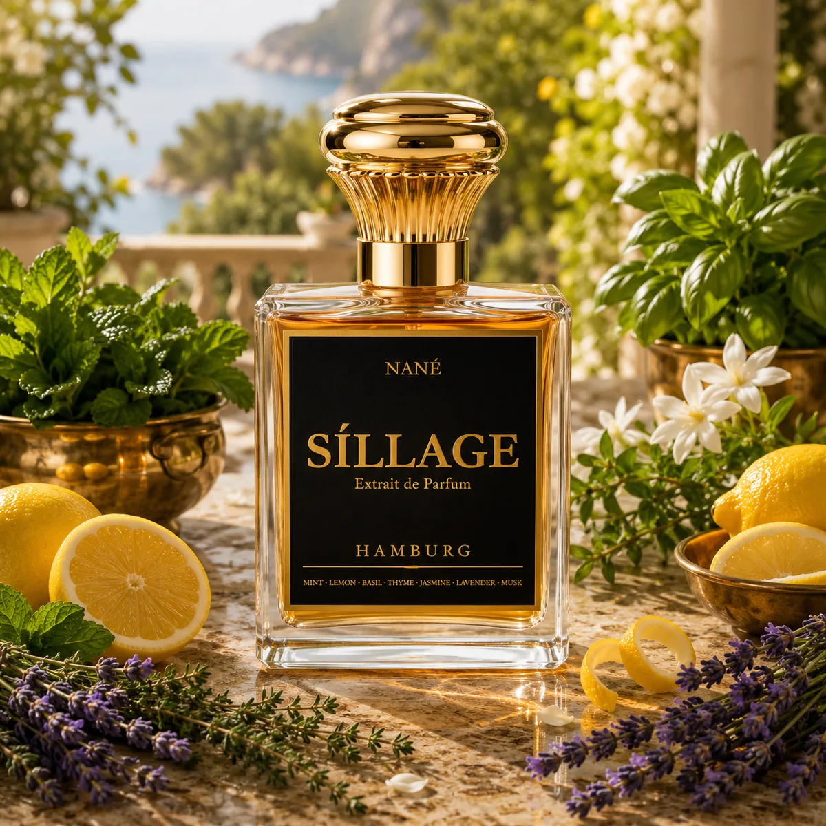 Síllage Nané Extrait de Parfum – Flakon mit Minze und Zitrone
