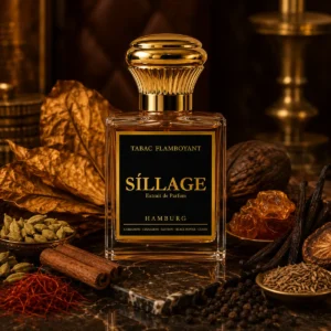 Síllage Tabac Flamboyant Extrait de Parfum – Flakon mit Safran und Zimt