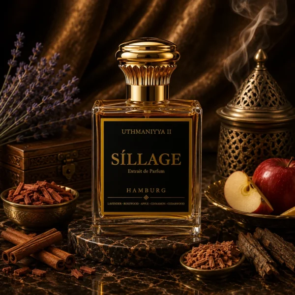 S&iacute;llage Uthmaniyya II Extrait de Parfum &ndash; Flakon mit Lavendel und Apfel